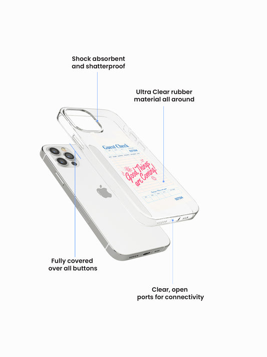 Good things Retro Printed Clear Silicone Cover
