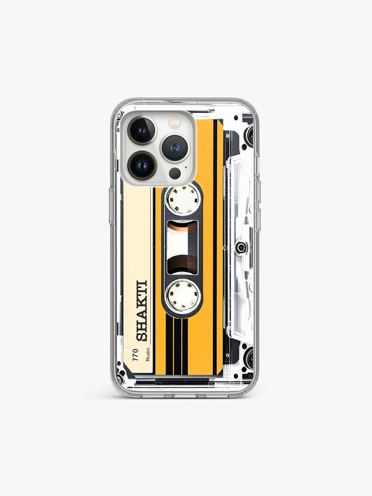 Walkman Cassette Music Name Printed Clear Silicone Cover
