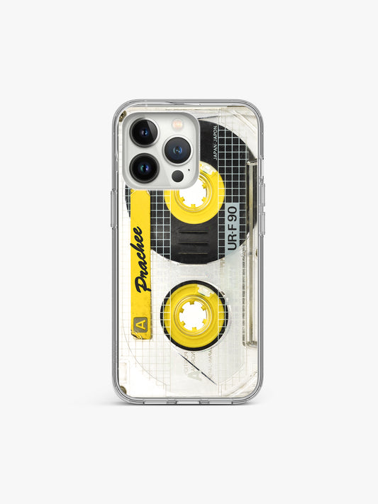 Clear Cassette Music Name Printed Clear Silicone Cover