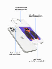 Cool Bear Cartoon Silicone Case Cover