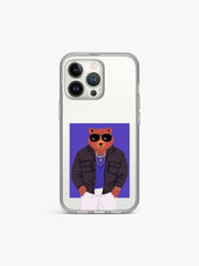 Cool Bear Cartoon Silicone Case Cover