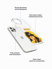 Rebel Girliecore Name Printed Clear Silicone Cover