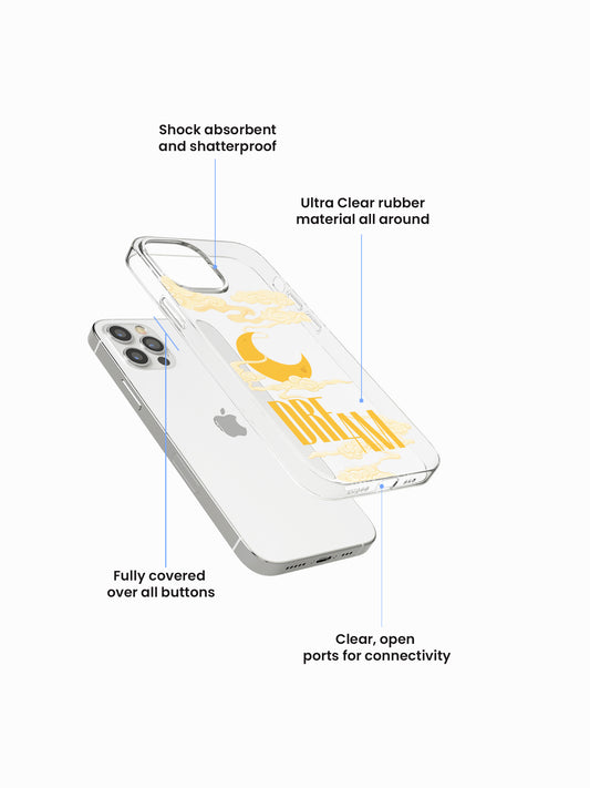 Fantasy Cloud Printed Clear Silicone Cover