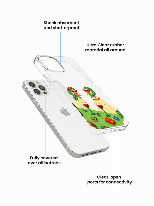 Duck party Cartoon Silicone Case Cover