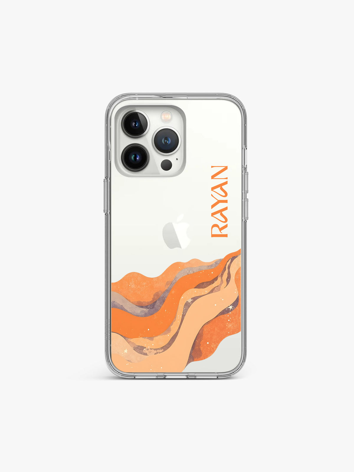 Dune Boho Name Printed Clear Silicone Cover