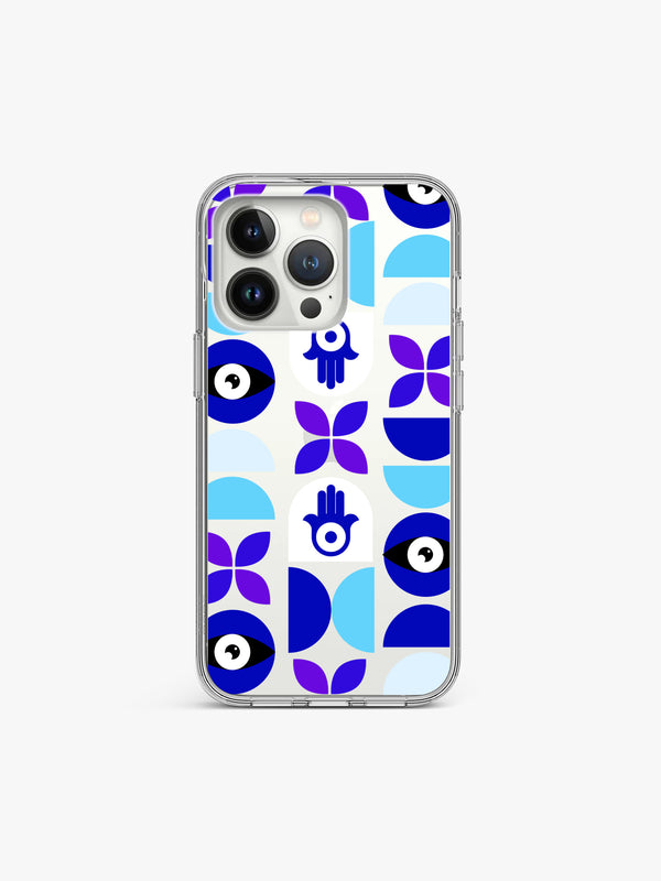 Evil's eye Riddle Printed Clear Silicone Cover