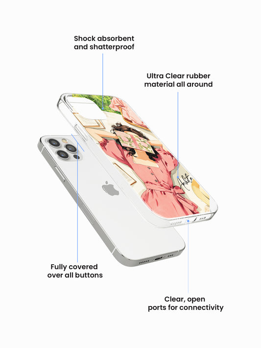 Kawaiiqa Illustrae Name Printed Clear Silicone Cover