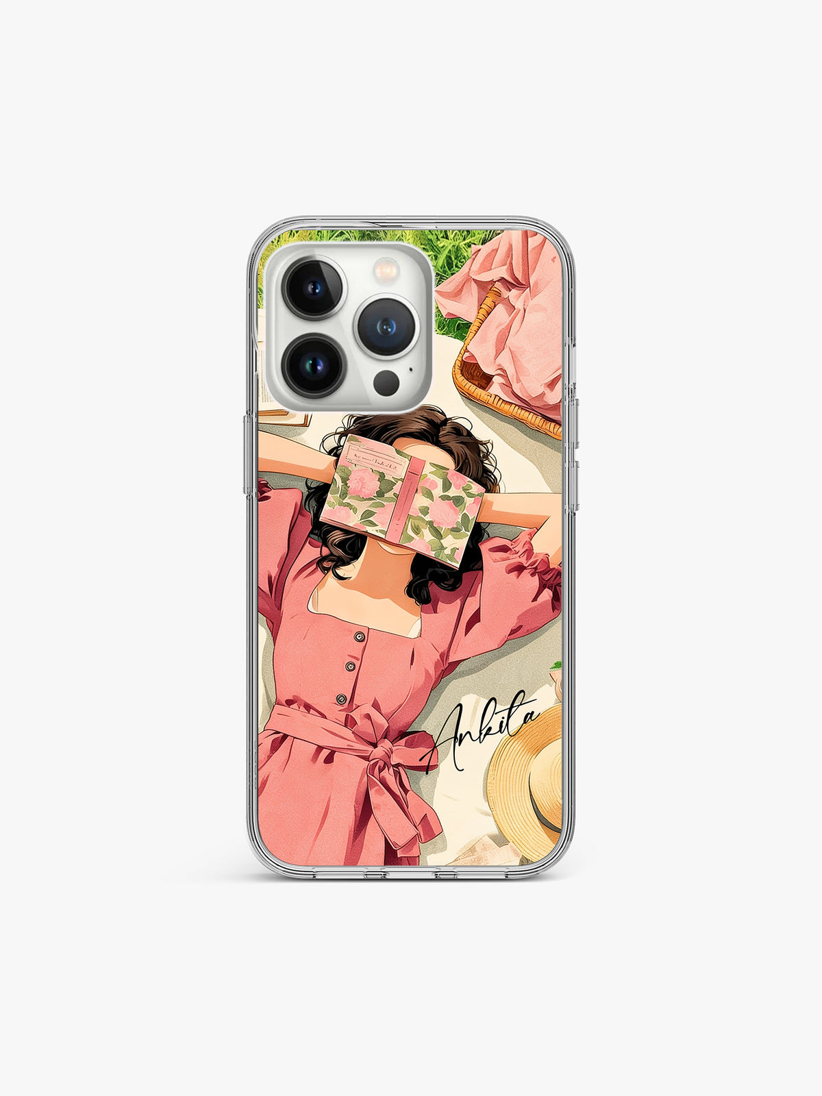 Kawaiiqa Illustrae Name Printed Clear Silicone Cover