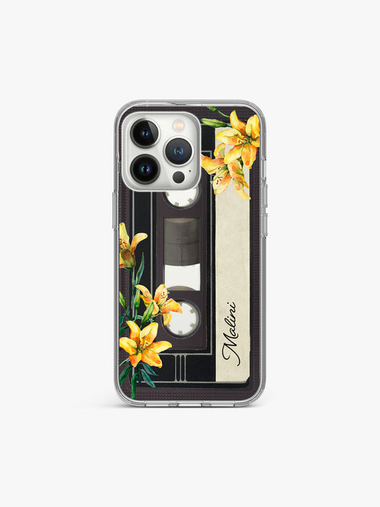 Champa Bloomtape Name Printed Clear Silicone Cover