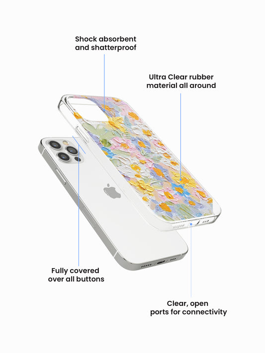 Floret Bloom Art Silicone Case Cover
