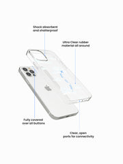 Follow Dreams Cloud Printed Clear Silicone Cover