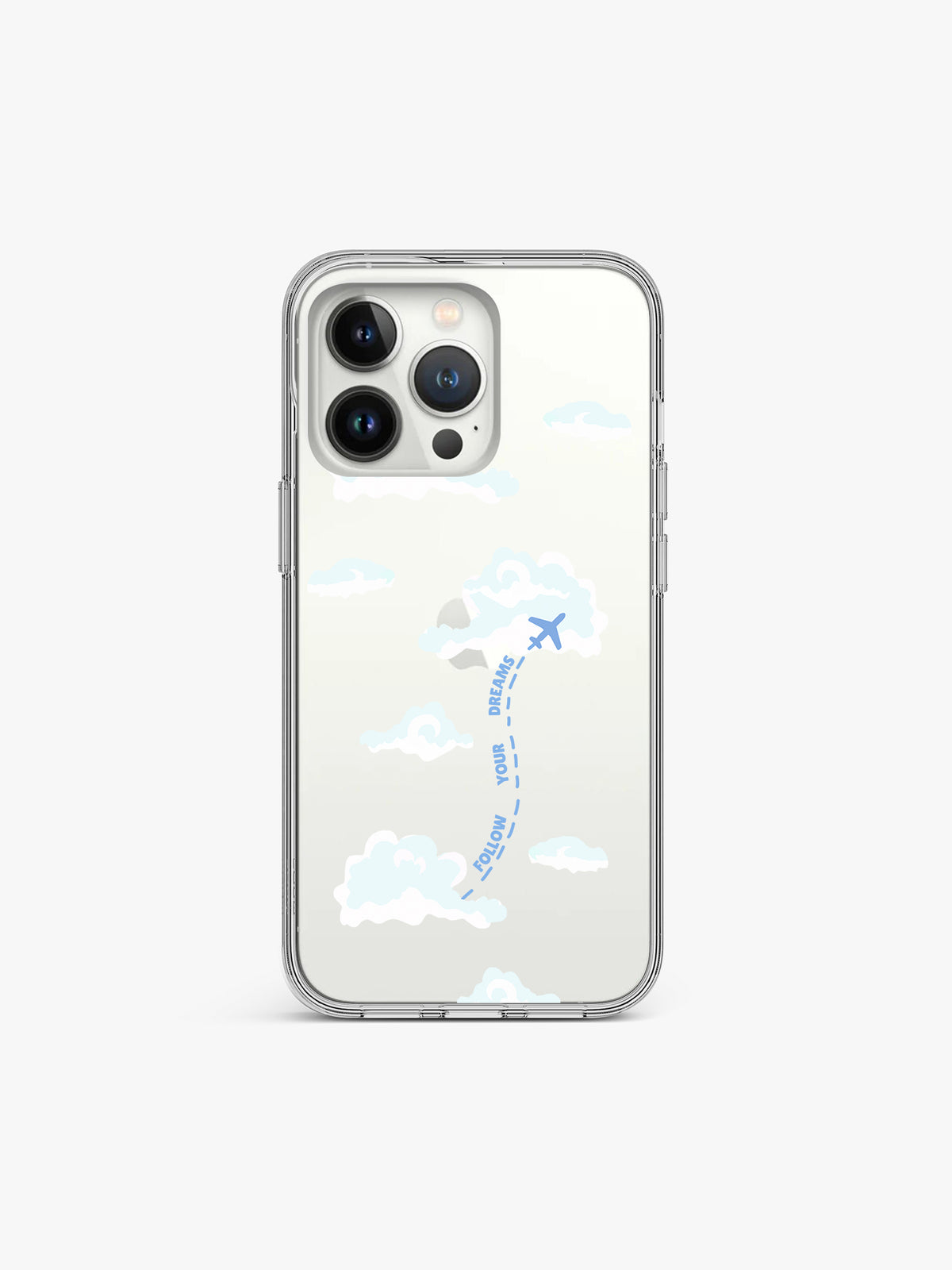 Follow Dreams Cloud Printed Clear Silicone Cover
