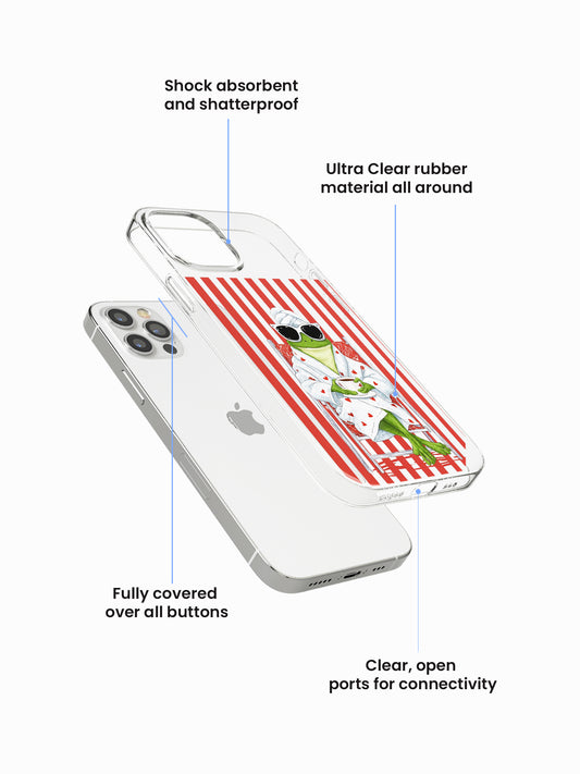 Chill Frog Cartoon Silicone Case Cover