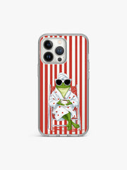 Chill Frog Cartoon Silicone Case Cover