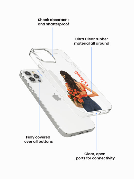 Doll Girliecore Name Printed Clear Silicone Cover