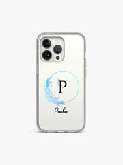 Floral Ring Name Printed Clear Silicone Cover