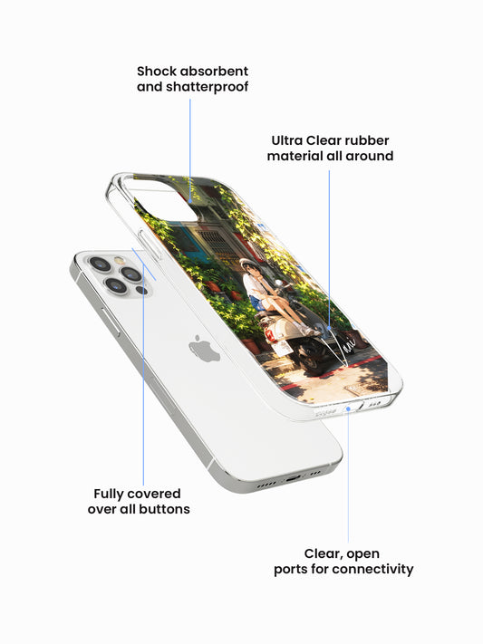 Cutique Illustrae Name Printed Clear Silicone Cover