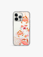 Crabs Calling Ocean Silicone Case Cover
