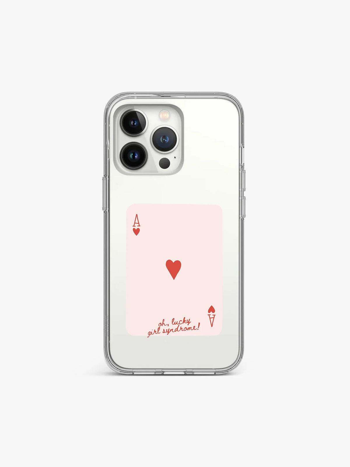 Ace card Retro Anti-Yellow Clear Case