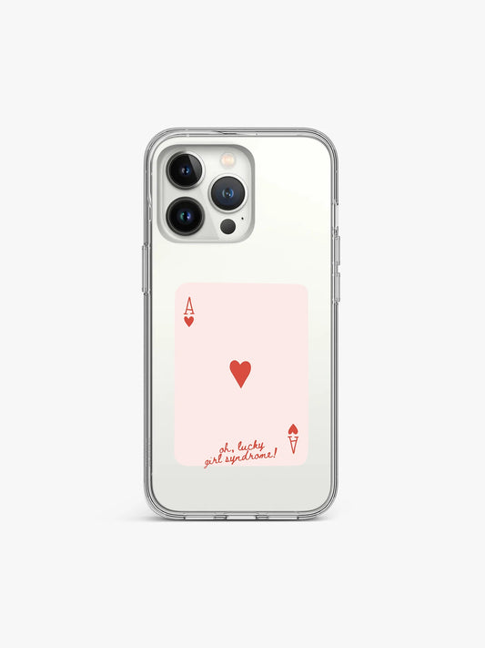 Ace card Retro Anti-Yellow Clear Case