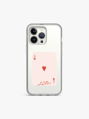 Ace card Retro Printed Clear Silicone Cover