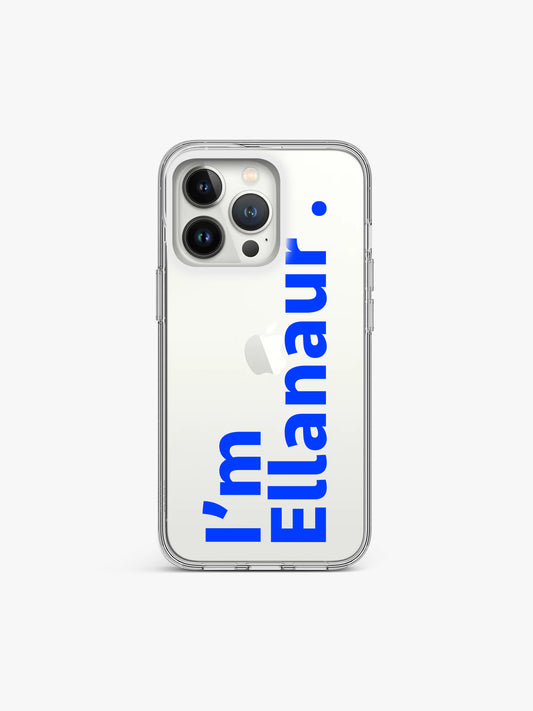 I'm personalized Name Printed Clear Silicone Cover