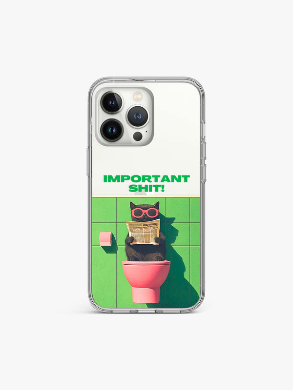 Important Shit Cartoon Silicone Case Cover