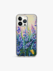 Lavender Bloom Pastel Art Silicone Case Cover