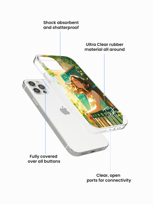 Sparkletta Illustrae Name Printed Clear Silicone Cover