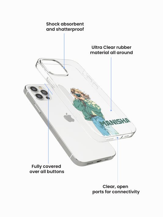 Muse Girliecore Name Printed Clear Silicone Cover