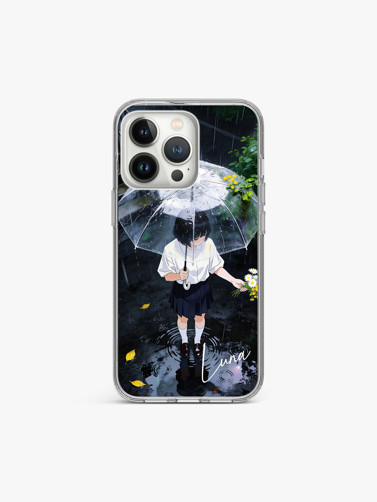Silvara Illustrae Name Printed Clear Silicone Cover