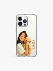 Snuggly Girliecore Name Printed Clear Silicone Cover