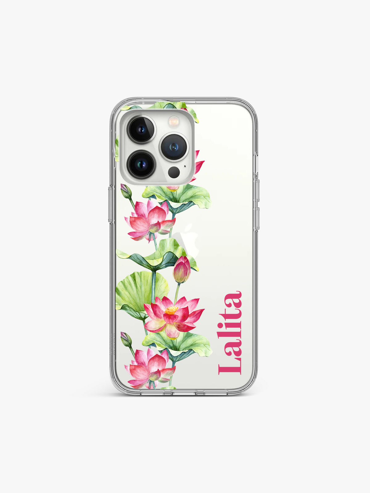 Kamala Nelumbo Name Printed Clear Silicone Cover