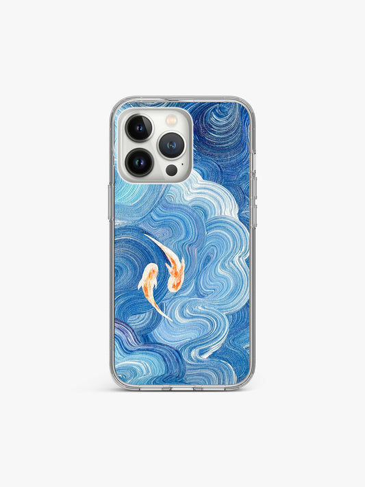 Koi Pastel Art Silicone Case Cover