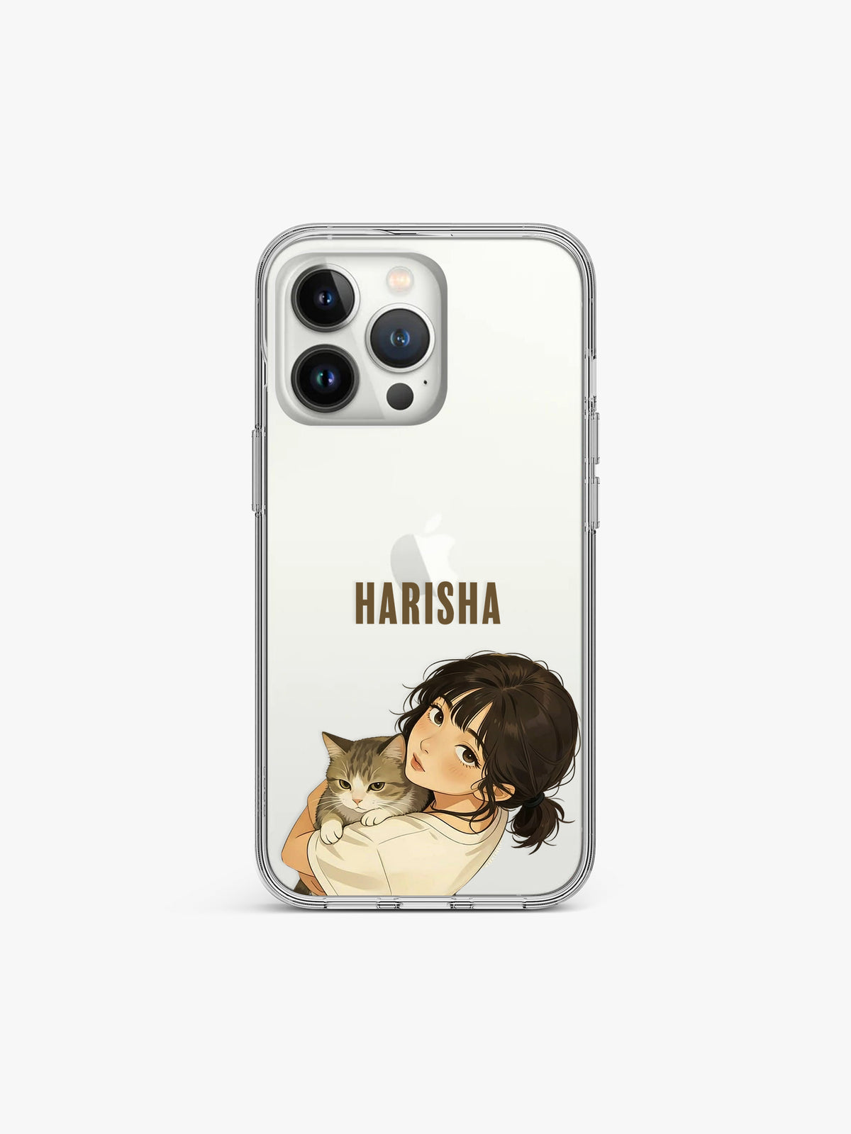 Critter Girliecore Name Printed Clear Silicone Cover