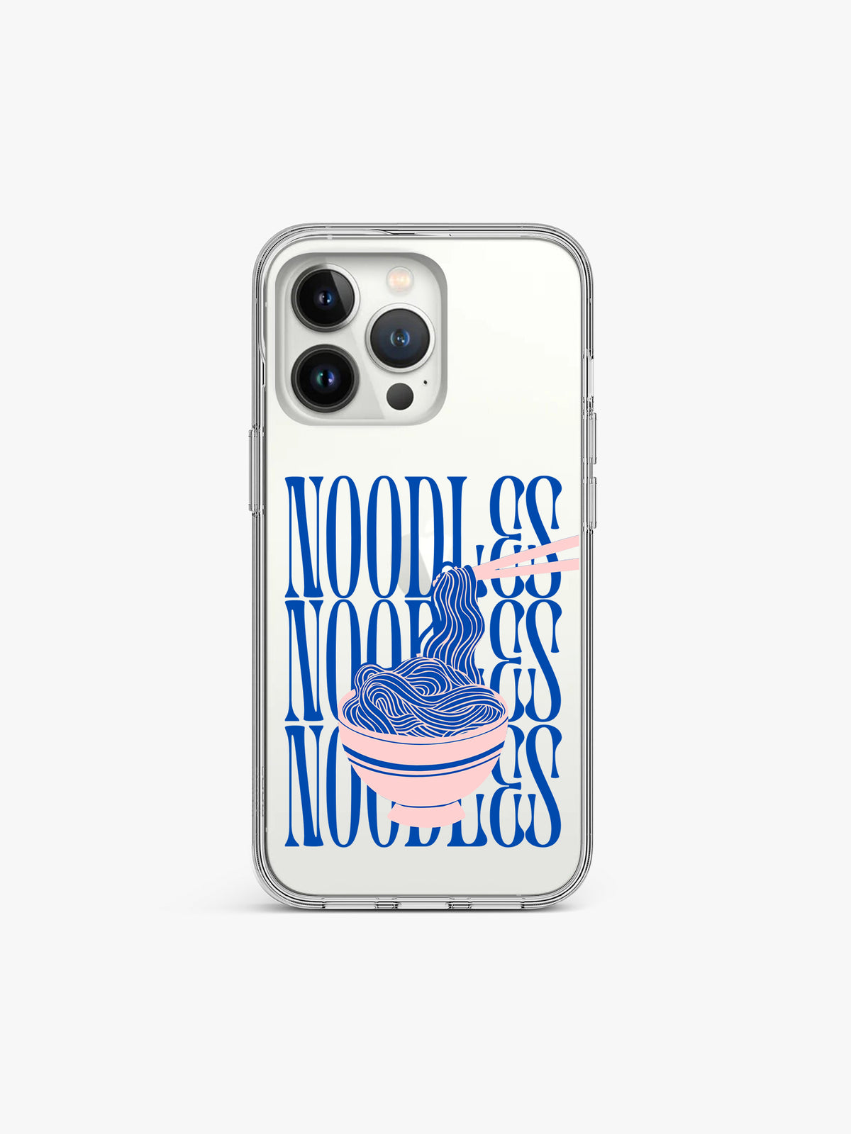 Noodles Retro Printed Clear Silicone Cover