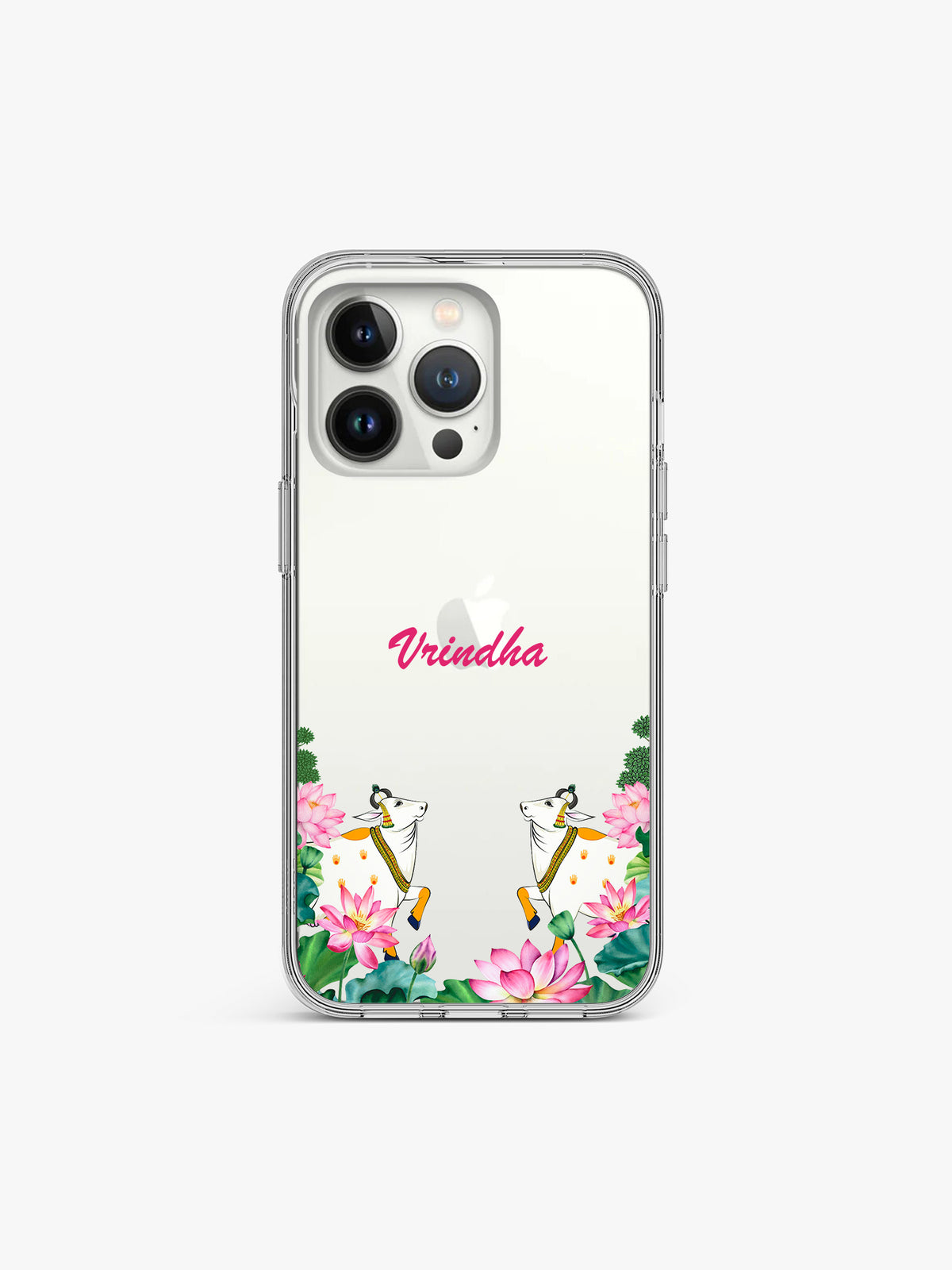 Padmakosh Nelumbo Name Printed Clear Silicone Cover