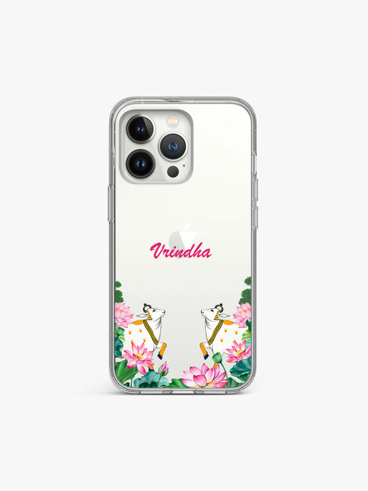Padmakosh Nelumbo Name Printed Clear Silicone Cover