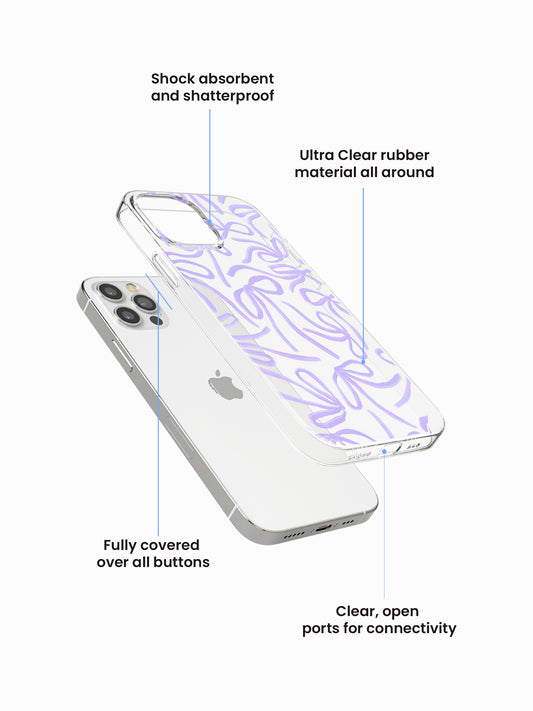 Pastel Knotsbow Coquette Silicone Case Cover