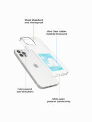 Sky Piece Cloud Name Printed Clear Silicone Cover