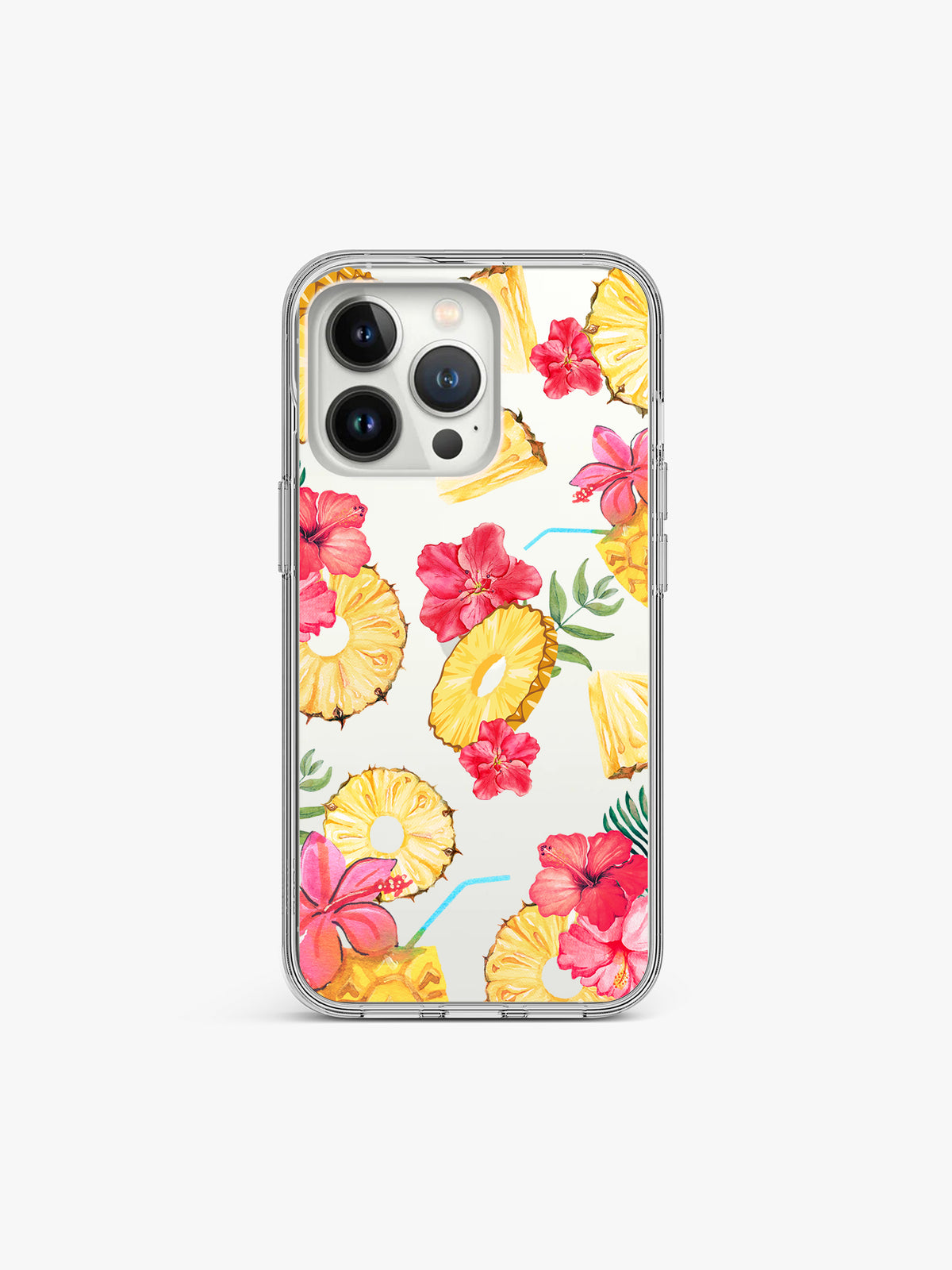Pineapple Fruit Printed Clear Silicone Cover