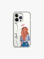 iPhone 12 Queen Girl Name Printed Clear Silicone Cover