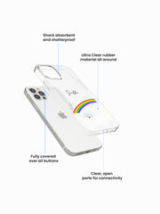 Prism Cloud Name Printed Clear Silicone Cover