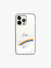 Prism Cloud Name Printed Clear Silicone Cover