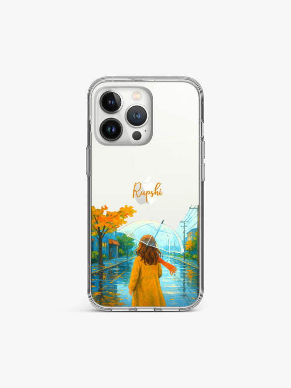 Rainy Soul Trail Name Printed Clear Silicone Cover