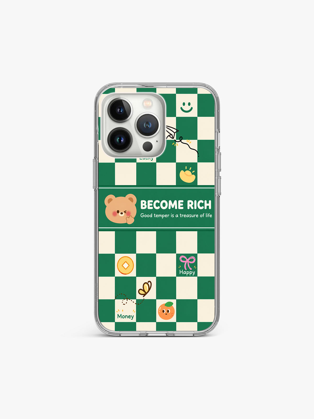 Become Rich Ghingham Silicone Case Cover