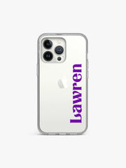 Antiquated Name Printed Clear Silicone Cover