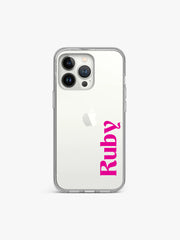 Antiquated Name Printed Clear Silicone Cover