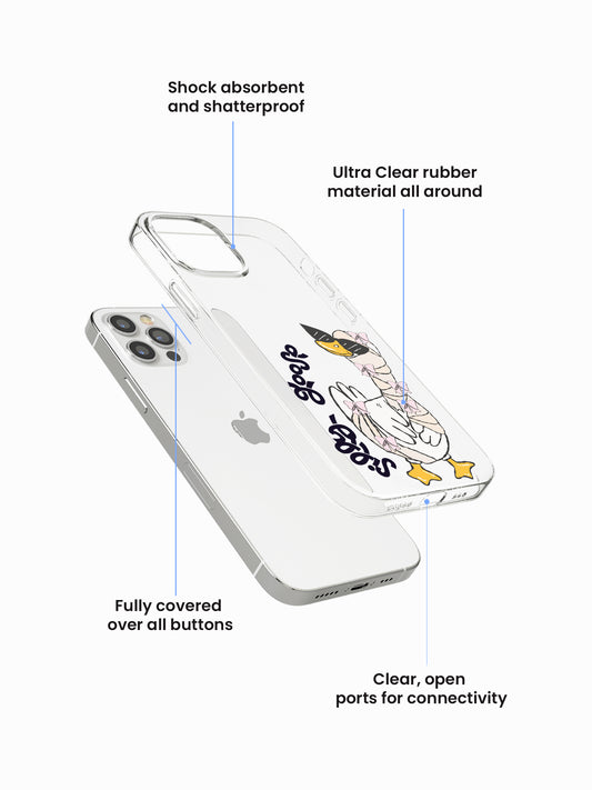Silly Goose Cartoon Silicone Case Cover