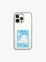 Sky Piece Cloud Name Printed Clear Silicone Cover